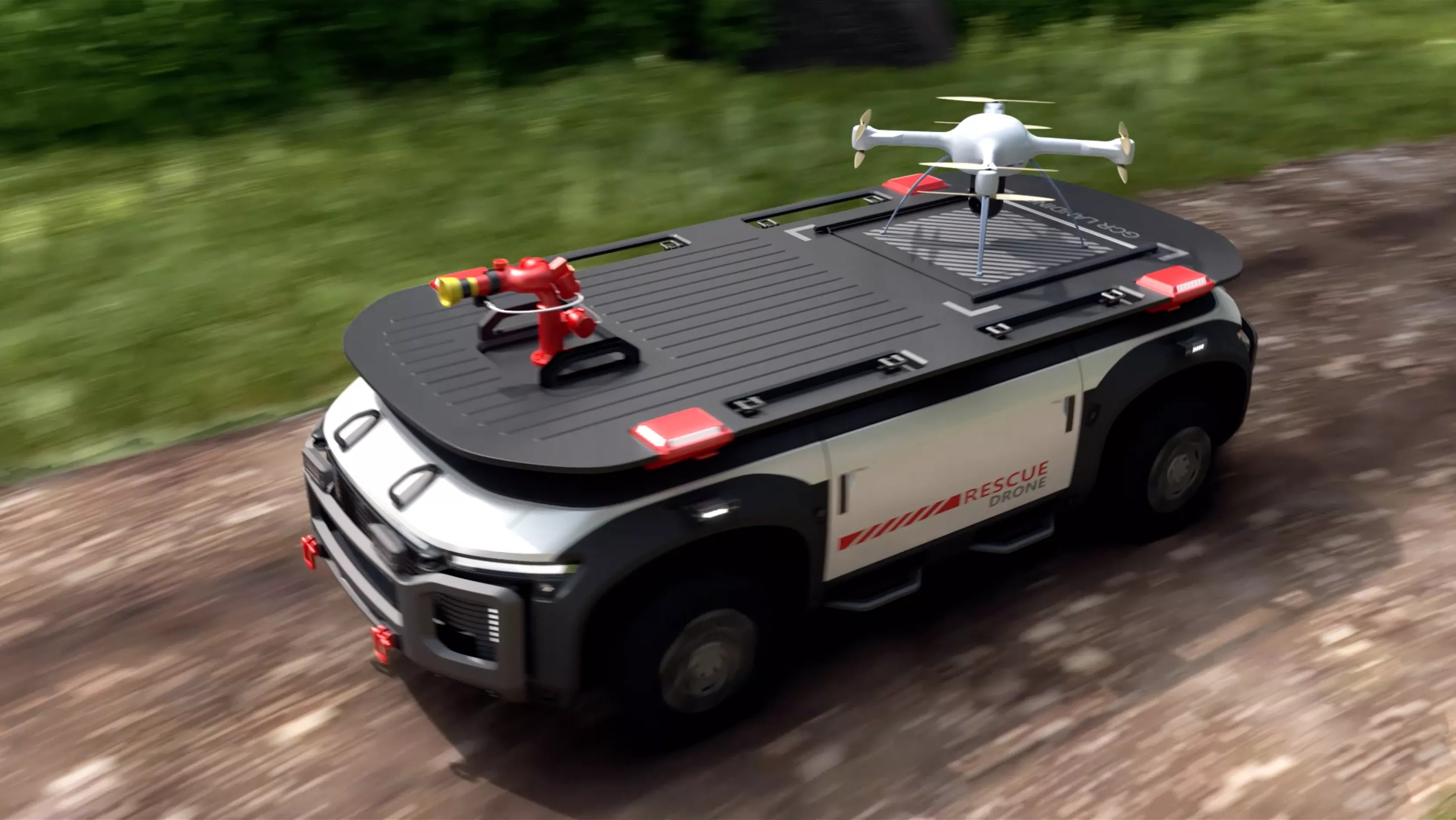 Il drone Fuel Cell Trailer di Hyundai è il futuro del trasporto su strada
