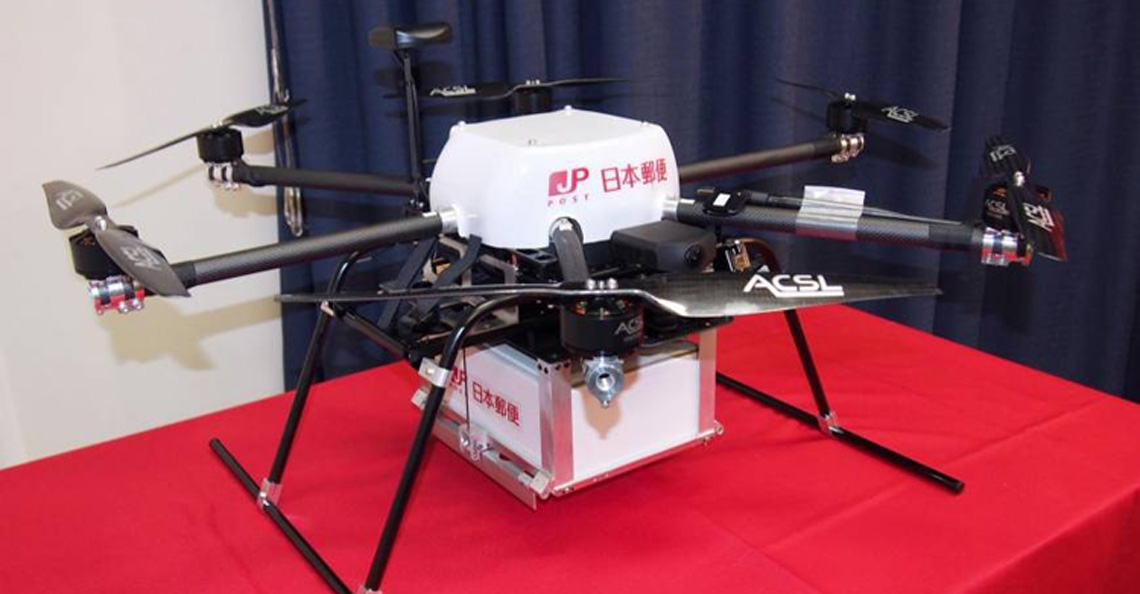 Il Japan Post avvia i test sulle consegne via drone