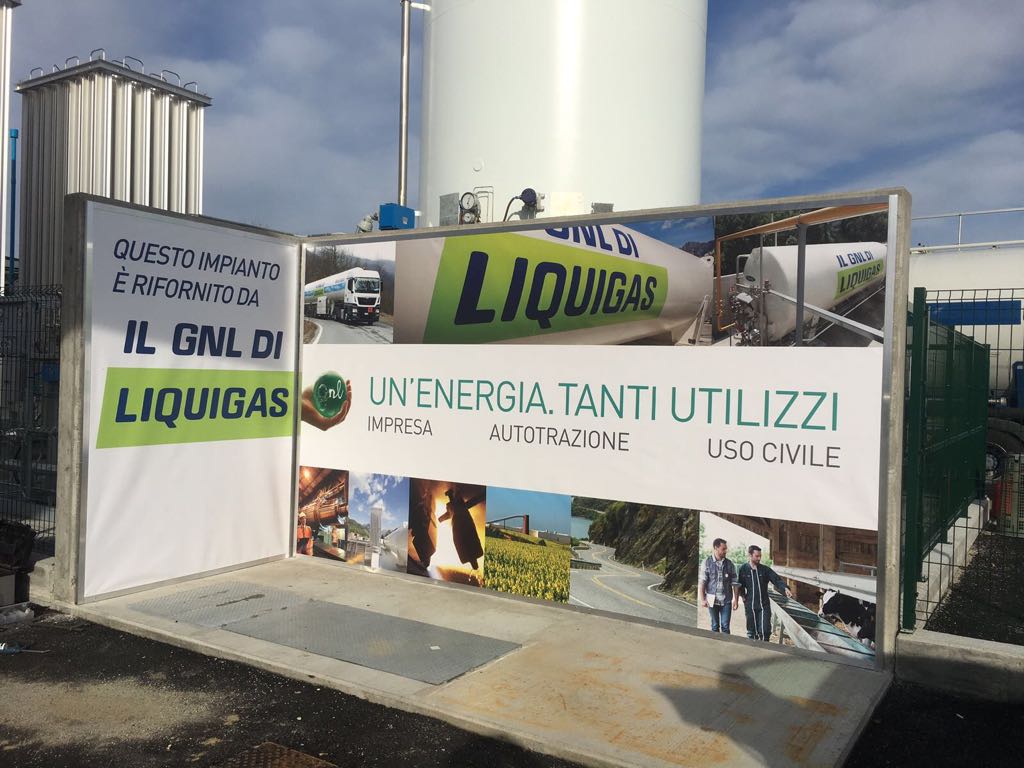 Prima stazione GNL di Liquigas e Brixia a Fiorenzuola D’Arda (PC)