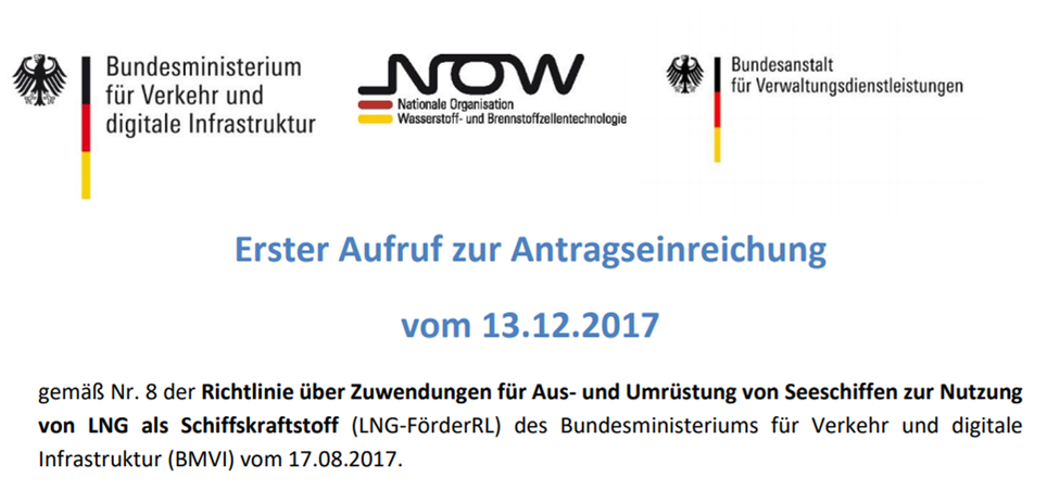 German Directive on aid for the upgrading and conversion of ships using LNG as marine fuel