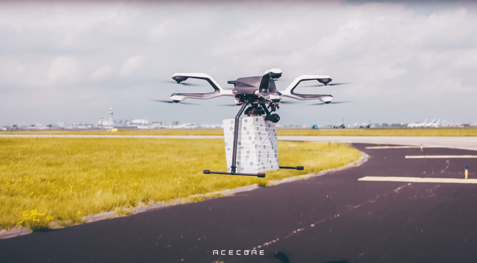 Droni fattorino in prova all'aeroporto di Amsterdam