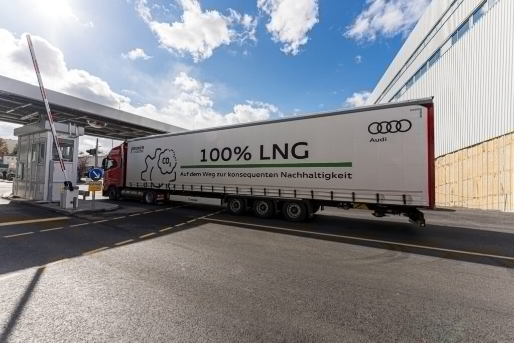 More and more LNG for AUDI Logistics