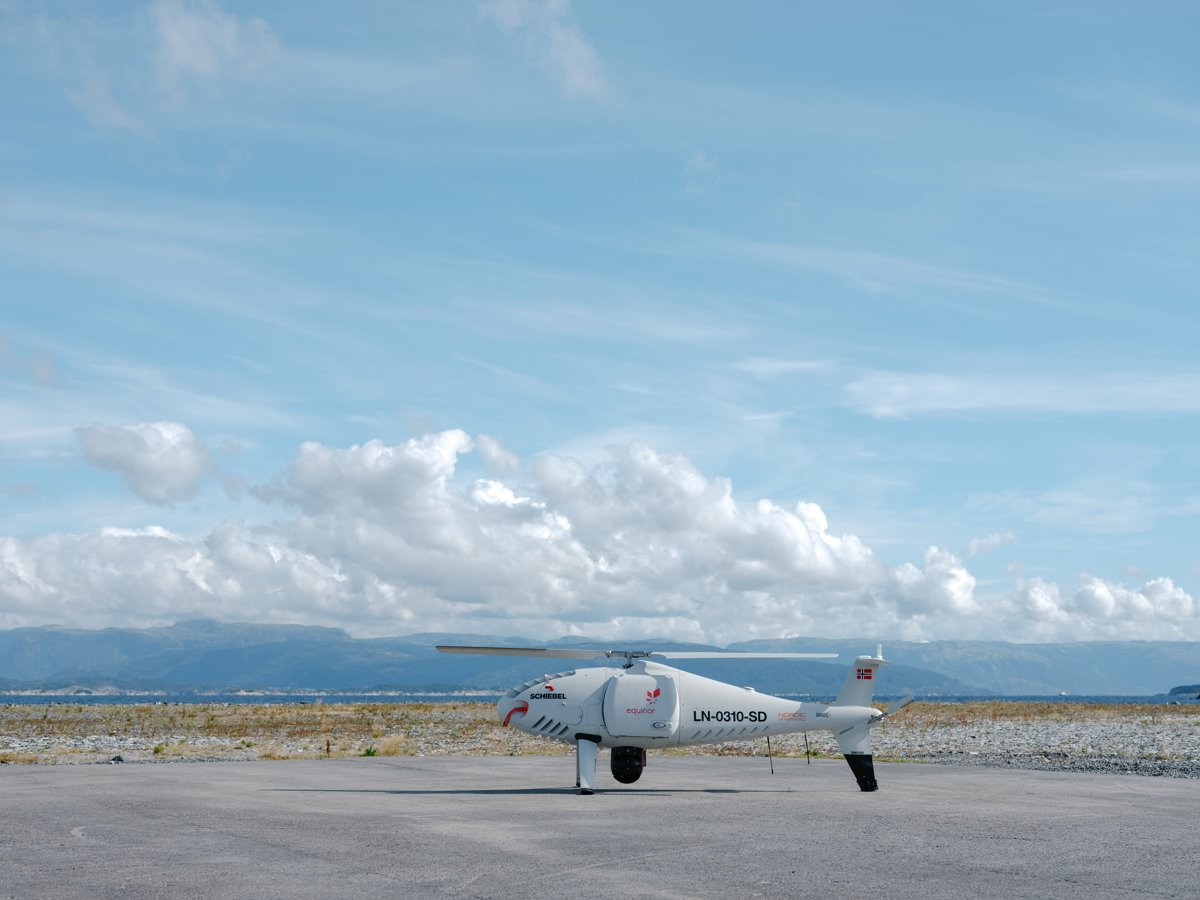 Primo trasporto offshore via drone per Equinor