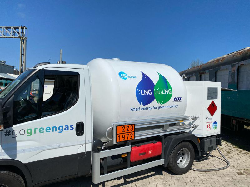 Mobile LNG filling: Ham, Snam, FS, Hitachi, Levorato, TiApm, Ecomotive, HVM, Goldengas