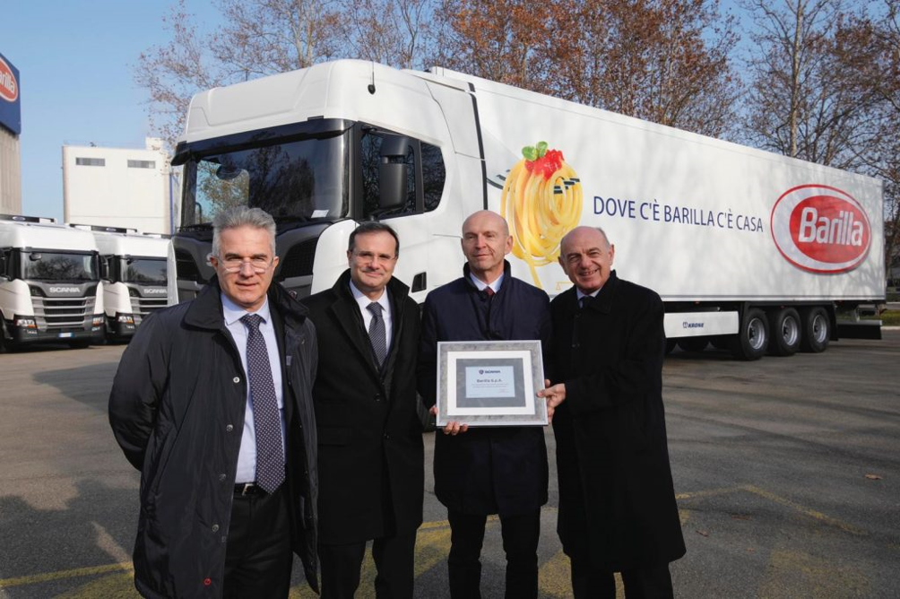 110 New Scania LNG trucks for Barilla and KP Logistik