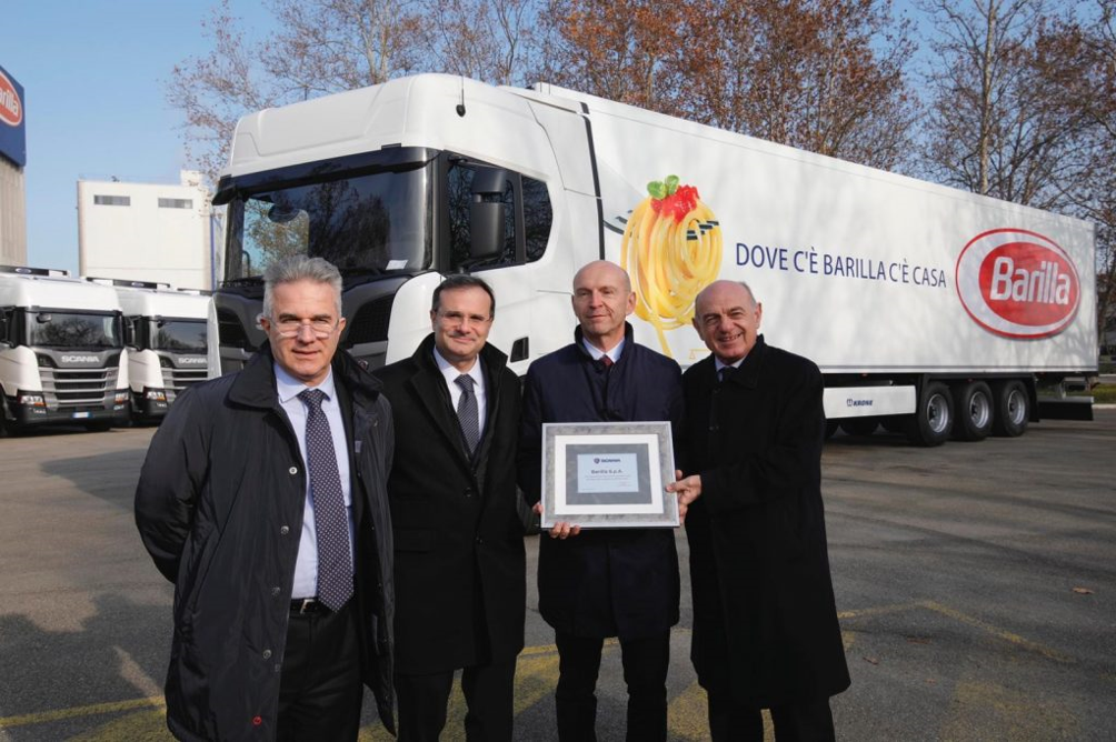 110 nuovi Scania GNL per Barilla e KP Logistik