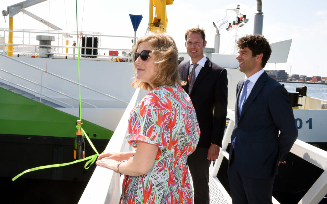 Christening of the FlexFueler001 LNG bunkering barge